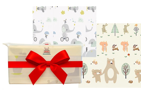 Activities Mat for Baby Non-toxic Outdoor Camping Foldable Play Mat Double-Sided Cartoon Pattern Waterproof Carpet Easy To Carry