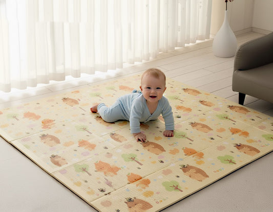 Ukaci Tapis de Jeux pour bébé, Tapis de Jeu pour Enfants Pliable Réversible 150X200*1cm avec Sac de Rangement, pour Les Petites espaces. Tapis d'eveil Bebe,